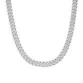12mm Cuban Solitaire Moissanite Chain